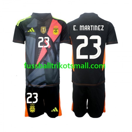 Fußballtrikots Argentinien Emiliano Martinez 23 Torwart Kinder 2024 Kurzarm Heimtrikotsatz kaufen